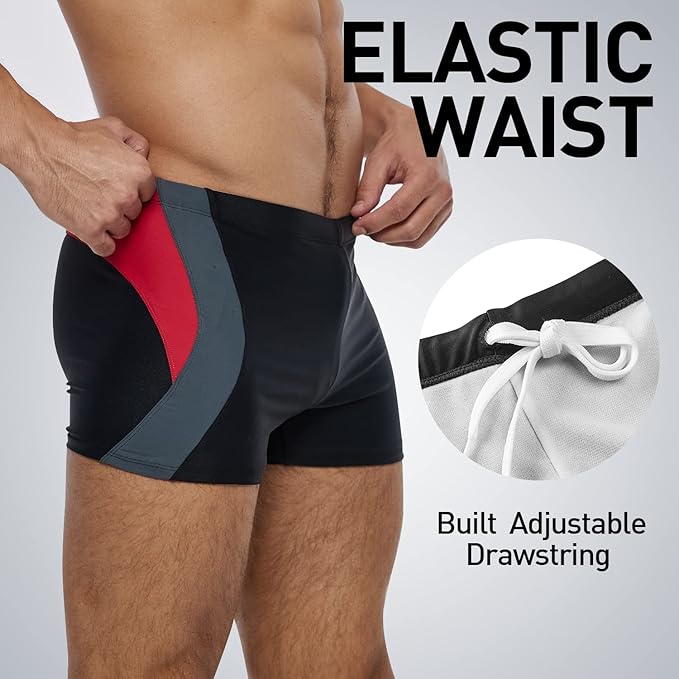 Zwemboxer Olaf Zwart/Rood