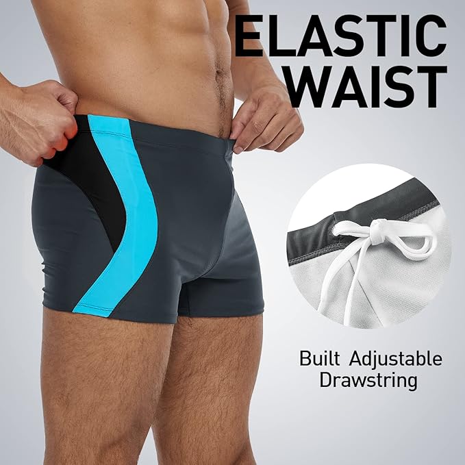 Zwemboxer Olaf Grijs/Blauw