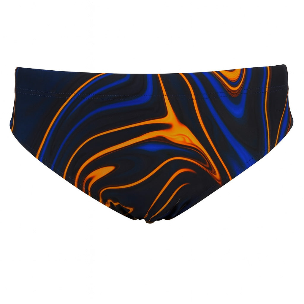 Zwemslip Flame Donkerblauw/Oranje
