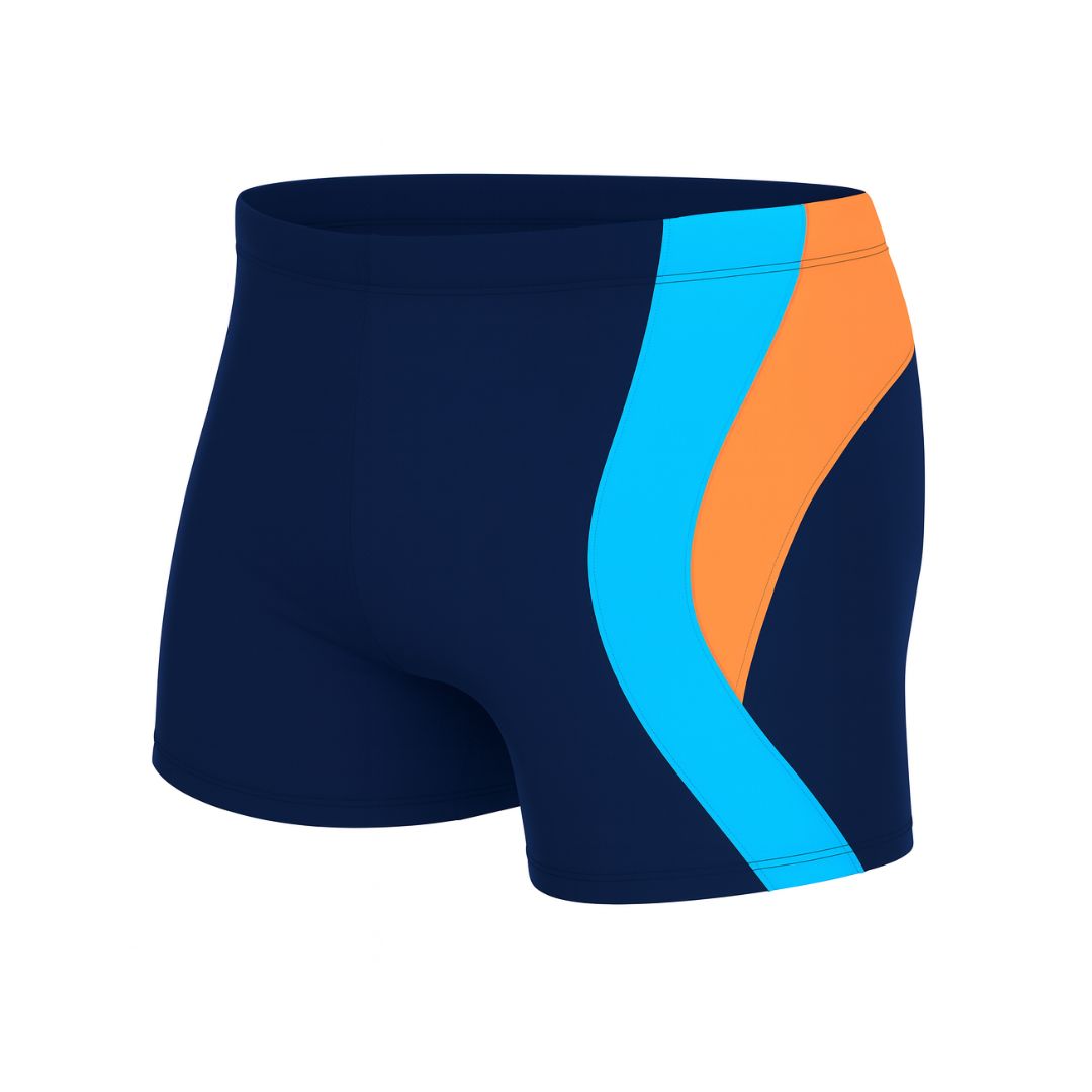 Zwemboxer Olaf Blauw/Oranje