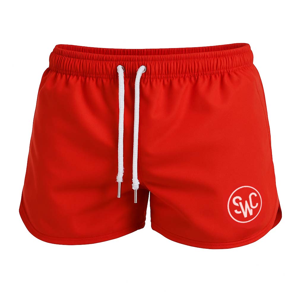 Riviera Retro Zwembroek, Hot Coral Red